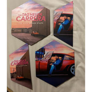 Tag Heuer Carrera Promotion Sign with Ryan Gosling campaign display Lot of 4 New
